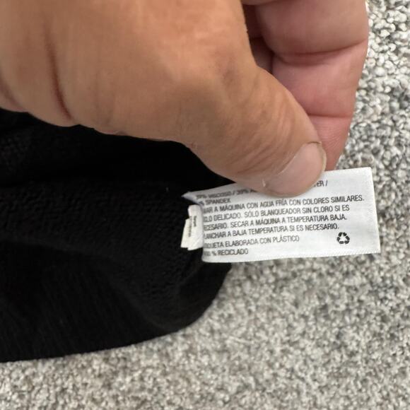 Ava & Viv Sweater Womens 1X Black Pullover Crewneck Knit Lightweight Plus Size - Picture 7 of 10